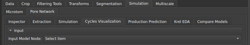 Animation node input for visualization