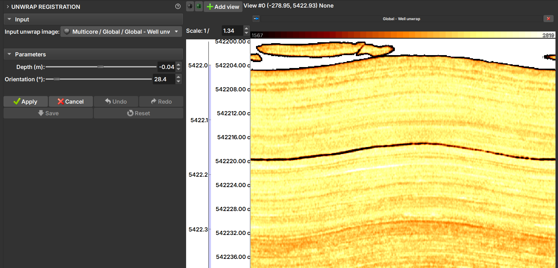 Unwrap Registration Module Interface